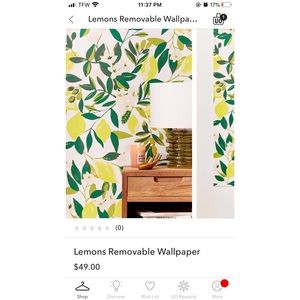 4 pieces of lemon wallpaper urban outfitters